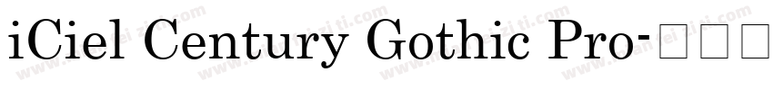 iCiel Century Gothic Pro字体转换